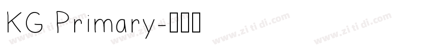 KG Primary字体转换